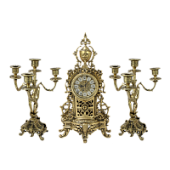 Каминные часы с канделябрами "Кафедрал Ново Пендулино"