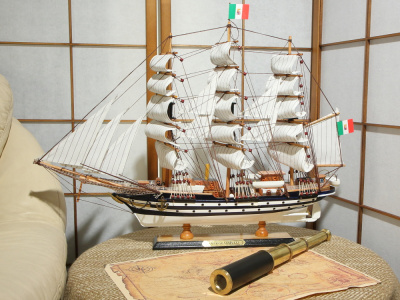 Модель парусника ''Amerigo Vespuccl''