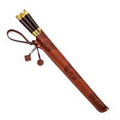 Шампура 6шт. в чехле из натуральной кожи «Мастер шашлыка», коричневый (звери) Шампура 6шт. в чехле из натуральной кожи «Мастер шашлыка», коричневый (звери)