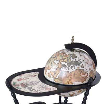 Глобус-бар напольный со столиком "Карта мореплавателя", d=42 см