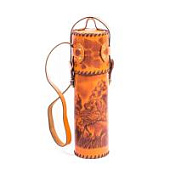 Термос походный 1л в оплетке из натуральной кожи с наплечным ремнем, арт.510ТК-П1 Термос походный 1л в оплетке из натуральной кожи с наплечным ремнем, арт.510ТК-П1