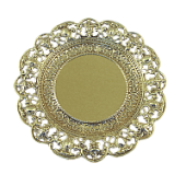 Тарелка декоративная настенная "Барокко", золото