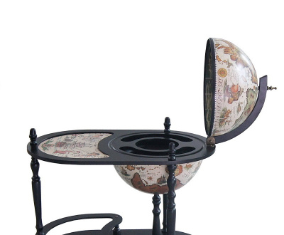 Глобус-бар напольный со столиком "Карта мореплавателя", d=42 см