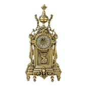 Часы каминные "Дон Луи" c женским профилем, золото