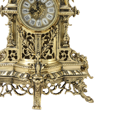 Каминные часы с канделябрами "Пинья", золото