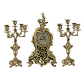 Каминные часы с канделябрами "Сильвия"