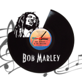 Часы виниловая грампластинка  "Bob Marley"
