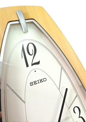 Овальные настенные часы Seiko, QXA571Z, в деревянном корпусе