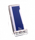Зажигалка Lubinski Милан, суперплоская, кремневая, турбо, синяя, WD585-4