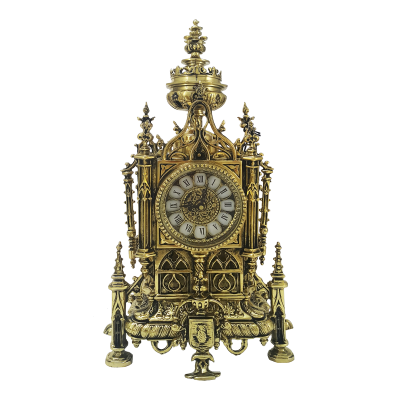 Часы каминные "Нотр Дам", золото