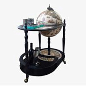 Глобус-бар напольный со столиком d=42см, арт. JF-JG-42004-WB
