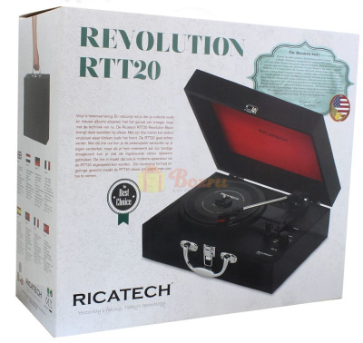 Ретро-проигрыватель Ricatech RTT20, черный