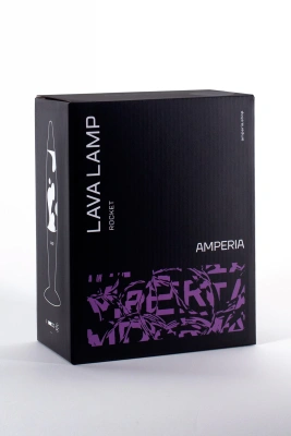 Лава лампа Amperia Rocket Черная/Прозрачная Black (35 см)