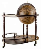 RG42004E Глобус-бар напольный со столиком, d=42см (современная карта мира на английском языке)
