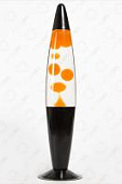 Лава-лампа 41см Black Оранжевая/Прозрачная