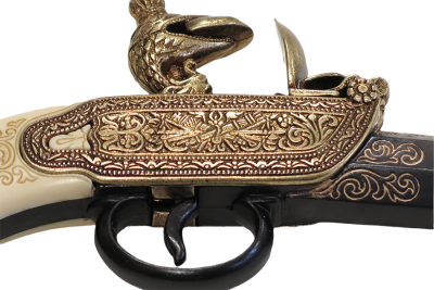 Макет. Кремневый пистоль тульских оружейников (Россия, XVIII век)