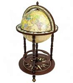 87/RU Глобус-бар напольный "Юнона", d=40 см (Zoffoli, Италия) (современная карта мира на русском языке) 87/RU Глобус-бар напольный "Юнона", d=40 см (Zoffoli, Италия) (современная карта мира на русском языке)