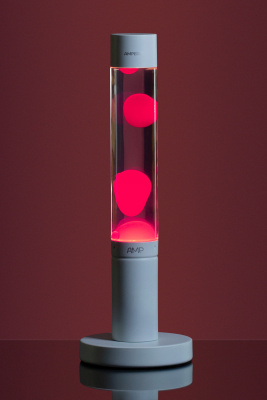 Лава лампа Amperia Slim Розовая/Прозрачная (39 см)