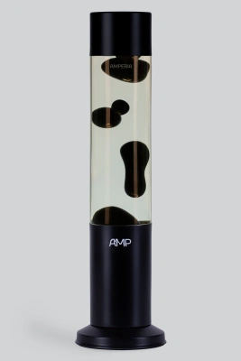Лава лампа Amperia Tube Черная/Прозрачная (39 см) Black