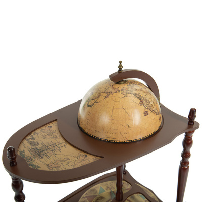 RG33004E Глобус-бар напольный со столиком, d=33 см (современная карта мира на английском языке)