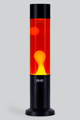 Лава лампа Amperia Tube Желтая/Красная (39 см) Black