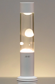 Лава лампа Amperia Tube Белая/Прозрачная (39 см) White
