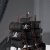 Корабль сувенирный "Веселый Роджер", черные паруса, 24х6х22