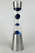 Лава-лампа 39см CG Silver Синяя/Прозрачная (Воск)