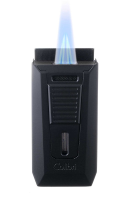 Зажигалка сигарная Colibri Slide (двойное пламя), черная, LI850T10