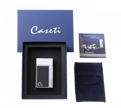 Зажигалка Caseti сигарная, турбо, черная, CA160-2