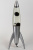 Лава-лампа 35см Rocket Telstar Чёрная/Прозрачная (Воск) Silver