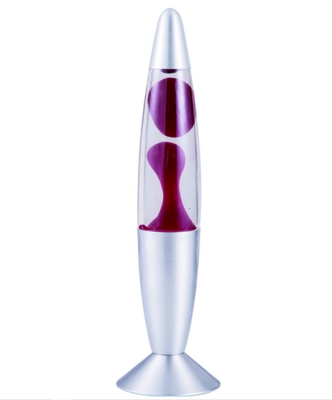 Лава-лампа 35см Фиолетовая/Прозрачная (Воск)