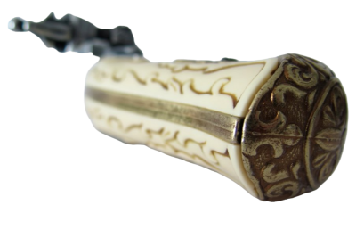 Макет. Кремневый 4-х ствольный пистоль (Франция, XVIII век), рукоять под кость