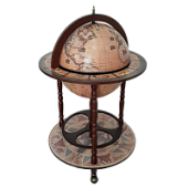 Глобус-бар напольный, сфера 42 см (современная карта мира на английском языке) арт.JG-42001-N