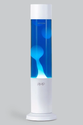 Лава лампа Amperia Tube Белая/Синяя (39 см) White