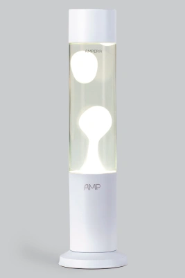 Лава лампа Amperia Tube Белая/Прозрачная (39 см) White